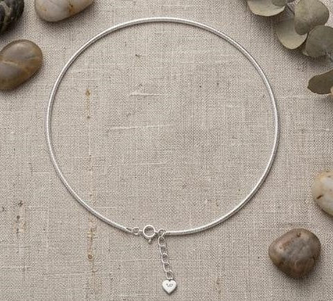 925 Sterling Silver Snake Chain Anklet
